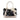 Gray Burberry Floral Beat Check Nylon and Patent Satchel