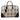 Beige Burberry House Check Canvas Travel Bag