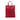 Red Fendi Zucchino Canvas Tote - Designer Revival