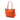 Orange Prada Saffiano Trimmed Tessuto Open Tote