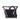 Black Chanel Crumpled Calfskin PVC Camellia Bucket - Designer Revival