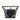 Black Chanel Crumpled Calfskin PVC Camellia Bucket