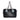 Black Prada Perforated Leather City Fori Chain Handbag