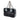 Black Prada Perforated Leather City Fori Chain Handbag