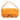 Orange Fendi Zucca Embossed Leather Baguette Satchel