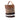 Brown Burberry Medium Mega Check Canvas and Grained Calfskin Ashby Tassel Bucket Bag Satchel