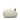 White Prada Feather-Trimmed Canapa Satchel - Designer Revival