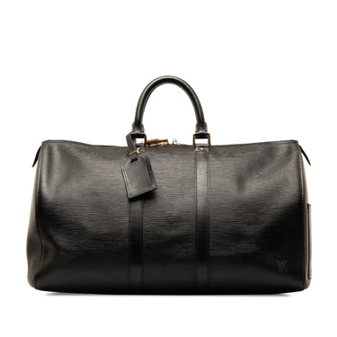 Black Louis Vuitton Epi Keepall 45 Travel Bag