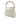 White Gucci Calfskin Bamboo Diana Satchel