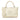 White LOEWE Leather Fusta 30 Tote