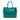 Teal Green Prada Large City Calf Galleria Double Zip Satchel