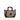 Gray Fendi Embroidered Canvas Squirrel Satchel