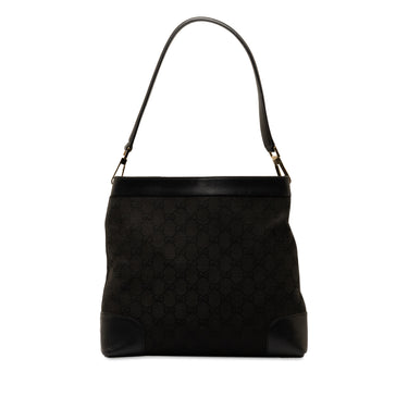 Black Gucci GG Canvas Shoulder Bag