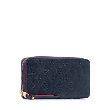 Blue Louis Vuitton Monogram Empreinte Zippy Wallet
