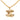 Gold Chanel CC Gold Plated Quilted Pendant Necklace