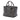 Gray Prada Small Glace Calf Twin Pocket Satchel