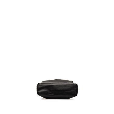 Black Chanel Caviar Front Pocket Chain Tote