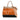 Orange Fendi Medium Multicolor Calfskin Colorblock Regular 2Jours Tote Satchel