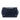 Blue Prada Glace Calf Twin Pocket Double Handle Satchel
