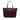 Red Prada Saffiano Trimmed Tessuto Satchel