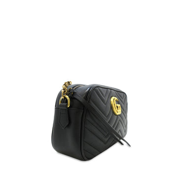 Black Gucci Mini GG Marmont Crossbody Bag
