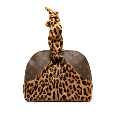 Brown Louis Vuitton Azzedine Alaia Monogram Leopard Alma Handbag