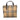 Beige Burberry House Check Coated Canvas Tote