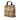 Beige Burberry House Check Coated Canvas Tote