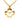 Gold Chanel Gold Plated CC Clover Pendant Necklace