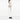 White Fendi Medium Striped Canvas Baguette Satchel - Designer Revival
