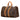 Brown Louis Vuitton Monogram Keepall 45 Travel Bag