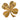 Gold Chanel CC Gold Plated Clover Brooch
