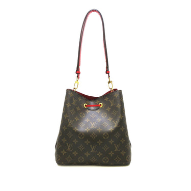 Brown Louis Vuitton Monogram Neonoe MM Bucket Bag - Designer Revival