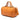 Orange Gucci Medium Pebbled Calfskin Soho Boston Bag