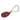 Red Hermès Leather Plum Bag Charm Key Chain