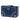 Blue Prada City Calfskin Studded Elektra Turn Lock Clutch