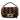 Brown Fendi Mini Zucca Shearling Chain Baguette Satchel - Designer Revival