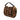 Brown Fendi Mini Zucca Shearling Chain Baguette Satchel - Designer Revival