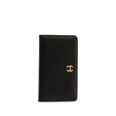 Black Chanel Leather Card Holder