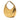 Gold Fendi Small Metallic Leather Fendigraphy Hobo