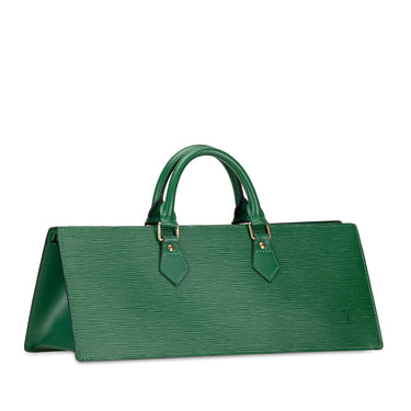 Green Louis Vuitton Epi Sac Triangle Handbag