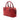 Red Gucci GG Canvas Boston Bag
