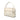 White Dior Smooth Calfskin Parisienne Top Handle Bag Handbag