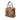 Brown Gucci GG Lurex Heart Bit Satchel
