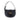 Black Fendi Small Leather Croissant Hobo Bag