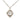 Silver Chanel CC Brass Strass Pendant Necklace
