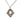 Silver Chanel CC Brass Strass Pendant Necklace