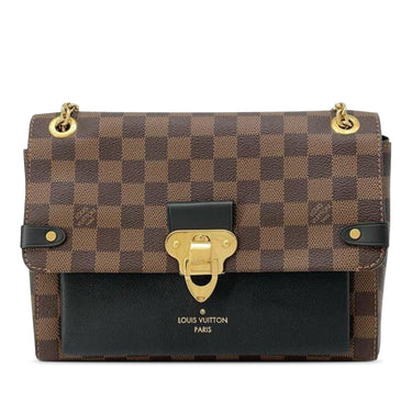 Brown Louis Vuitton Damier Ebene Vavin PM Shoulder Bag - Designer Revival