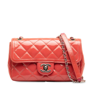 Pink Chanel Small Patent Coco Shine Flap Shoulder Bag - Designer Revival