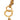 Gold Chanel CC Gold Plated Resin Teardrop Pendant Necklace